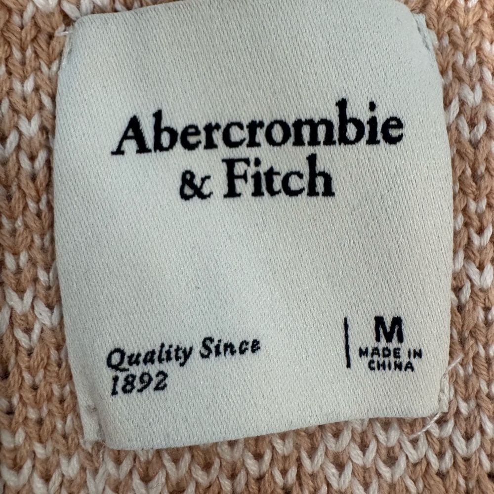 Abercrombie & Fitch Beige and White Knit Vest - Picture 5 of 5